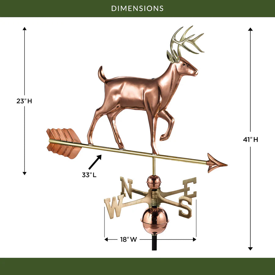 White Tail Buck Weathervane