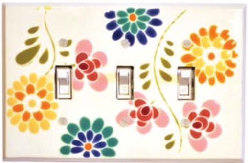 Watercolor Floral Switchplates