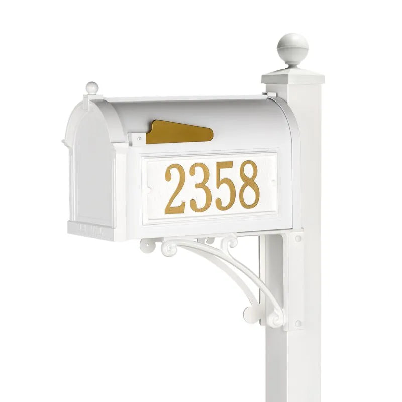 Deluxe Capitol Mailbox Package - White