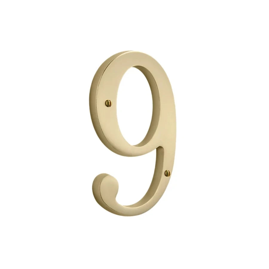 House Numbers - Vintage Brass