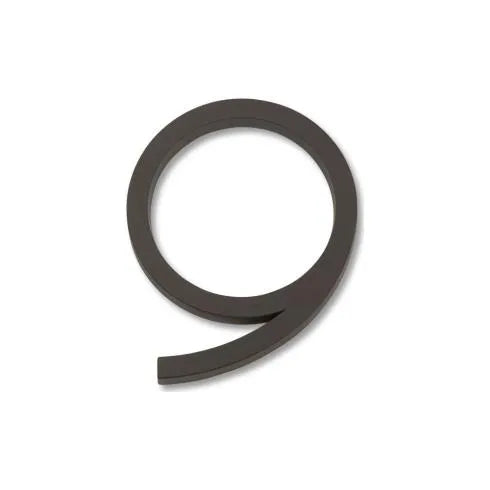 Modern House Numbers - Aged Bronze
