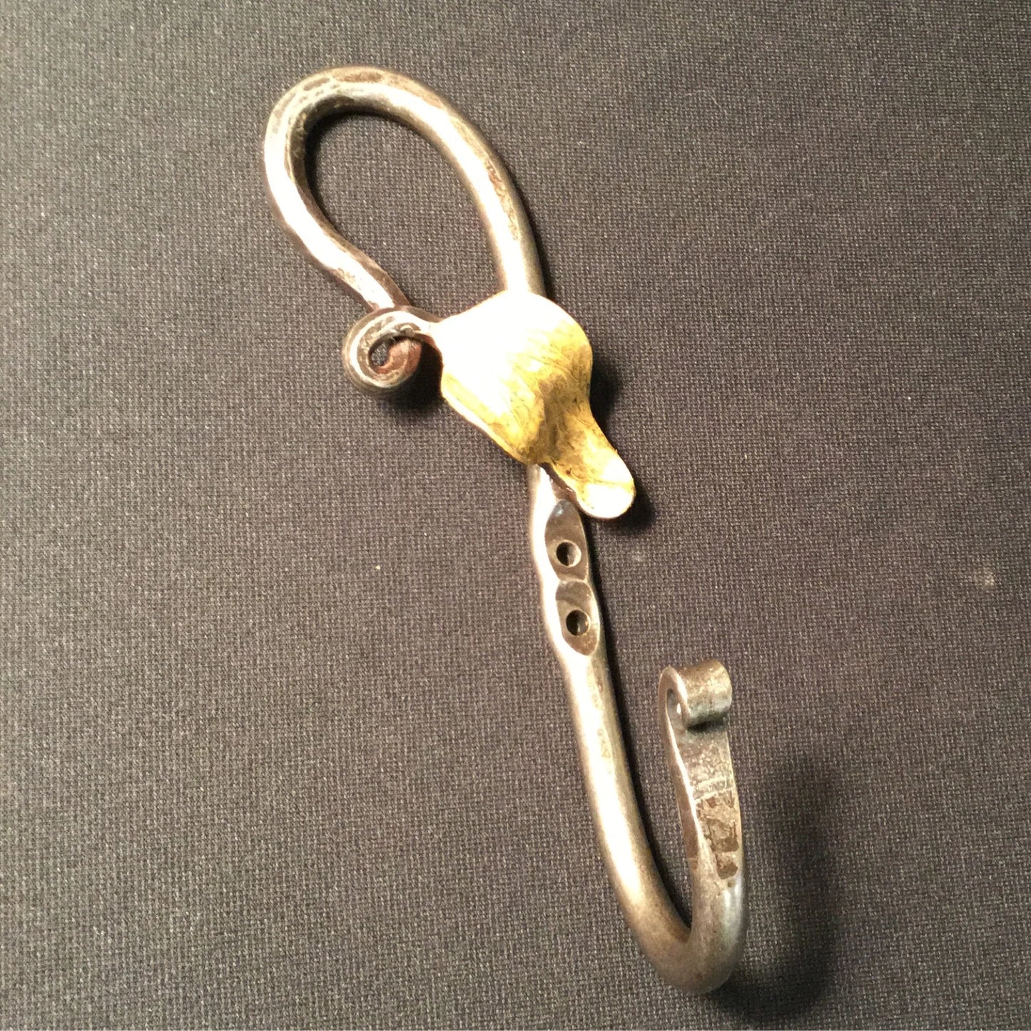 Hand Wrought Gold Leaf Hook
