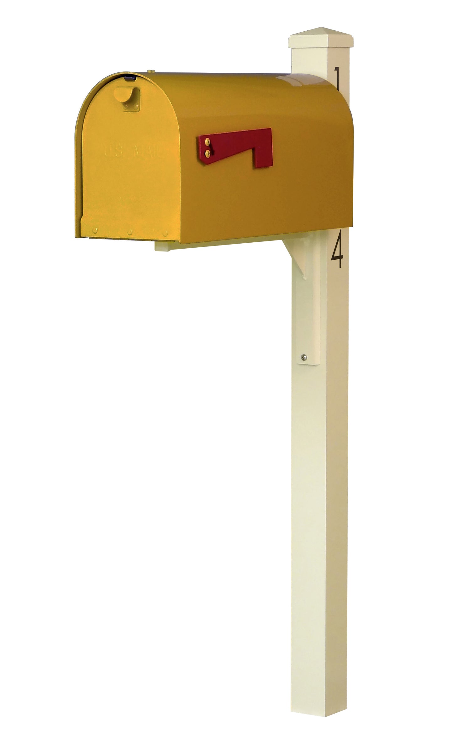 Modern Aluminum Curbside Mailbox Package #2 (4 Colors)