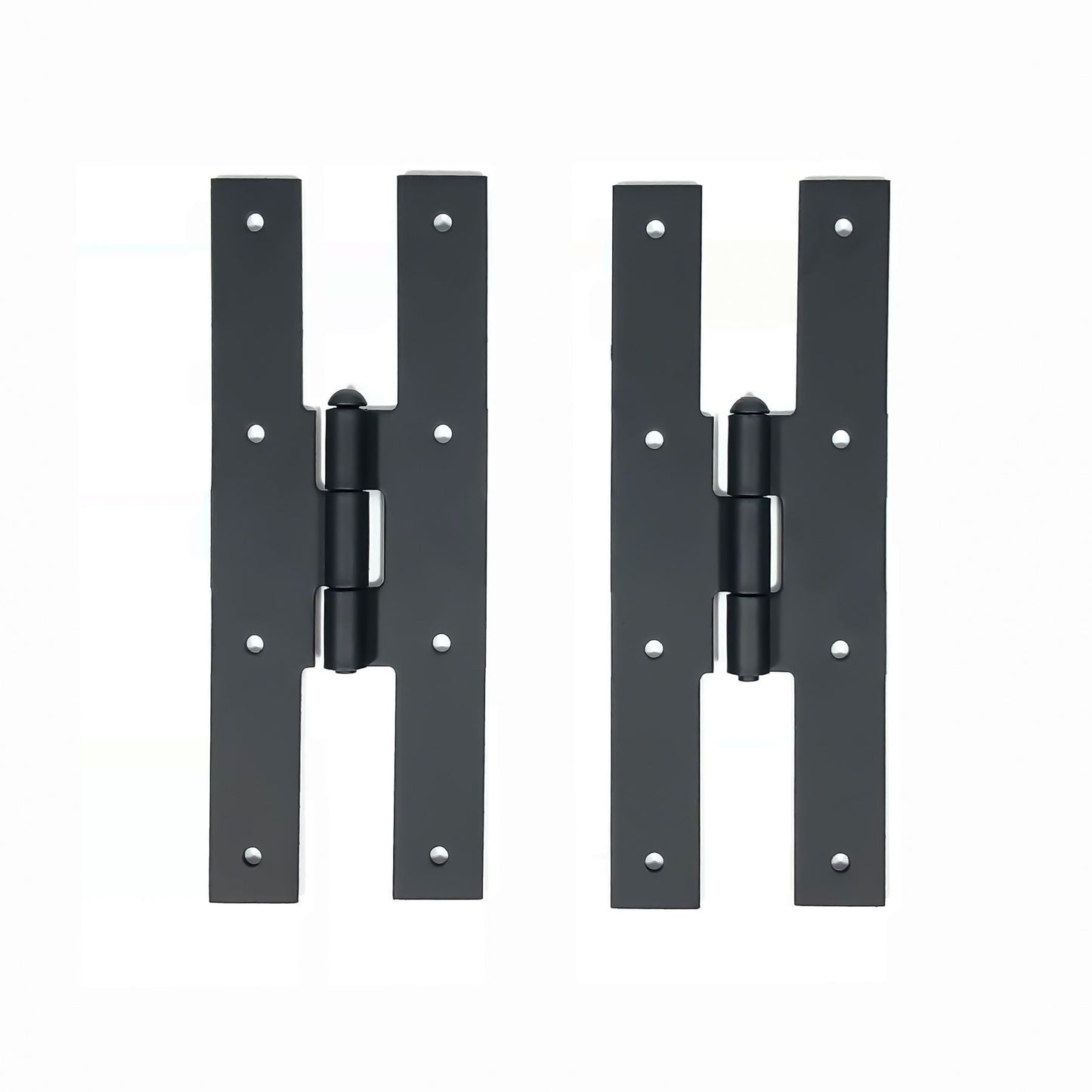 7" Smooth Door H Hinge, Pair