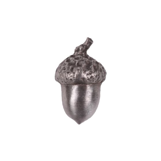Antique Pewter Cast Acorn Cabinet Knob