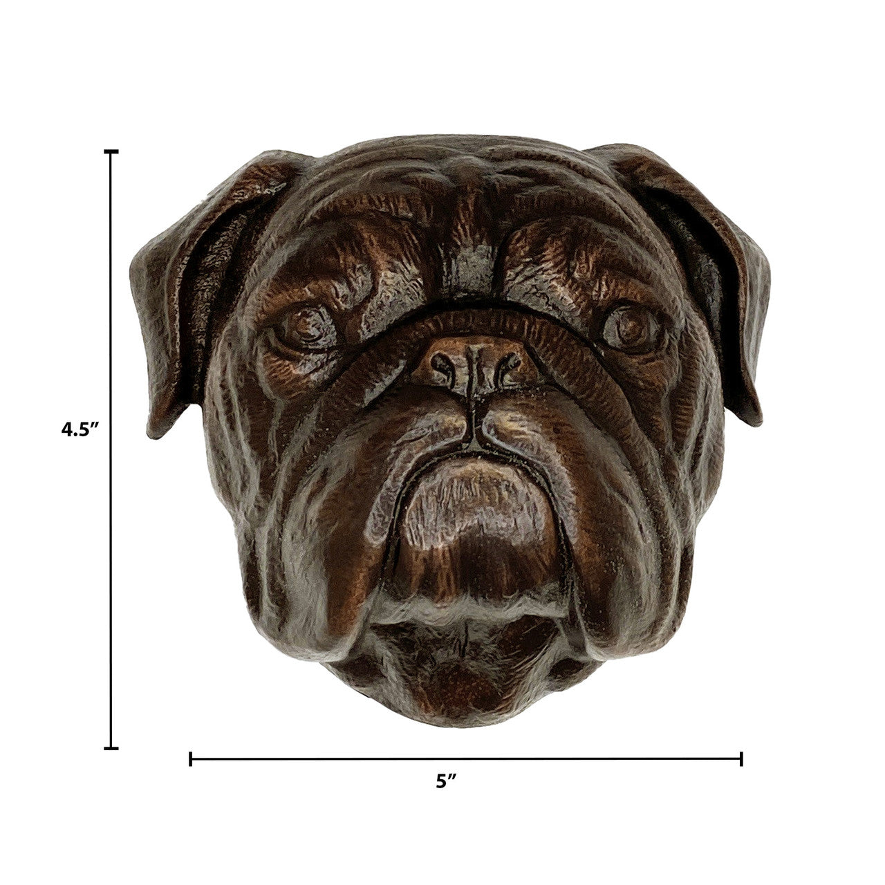 Michael Healy Bulldog Door Knocker Bronze