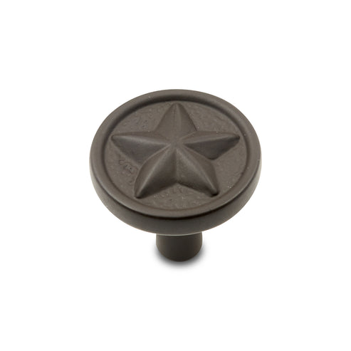 Rugged Texas Star Knob