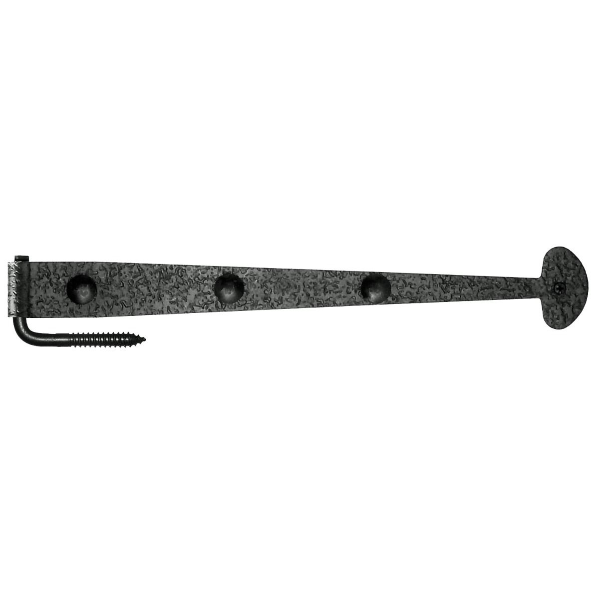 15-5/8" Rough Bean Gate Strap Hinge with Carriage Bolts & Pintle