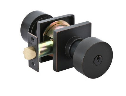 Oil Rubbed Bronze Round Key-In Knob
