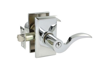 Polished Chrome Cortina Key-In Lever