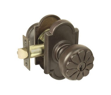 Medium Bronze Petal Key-In Knob