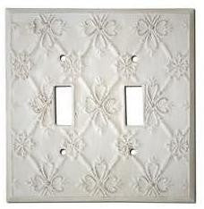 Decorative Baroque White Double Toggle
