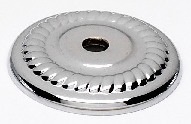 Polished Chrome Roped Backplate 1.5"
