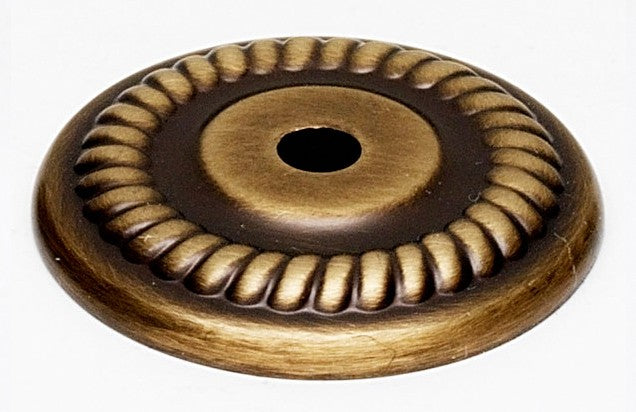 Antique English Matte Roped Backplate 1.5"