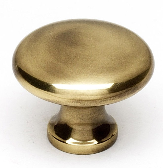 Polished Antique Round Knob 1"