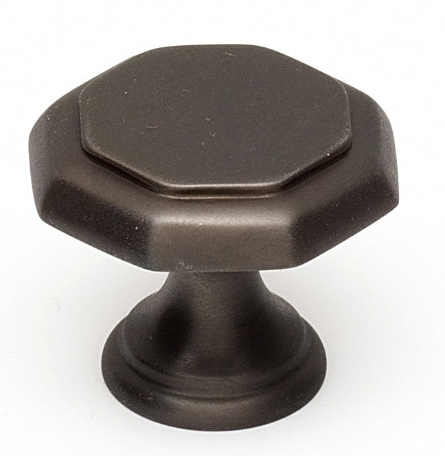 Chocolate Bronze Hexagon Knob 1"
