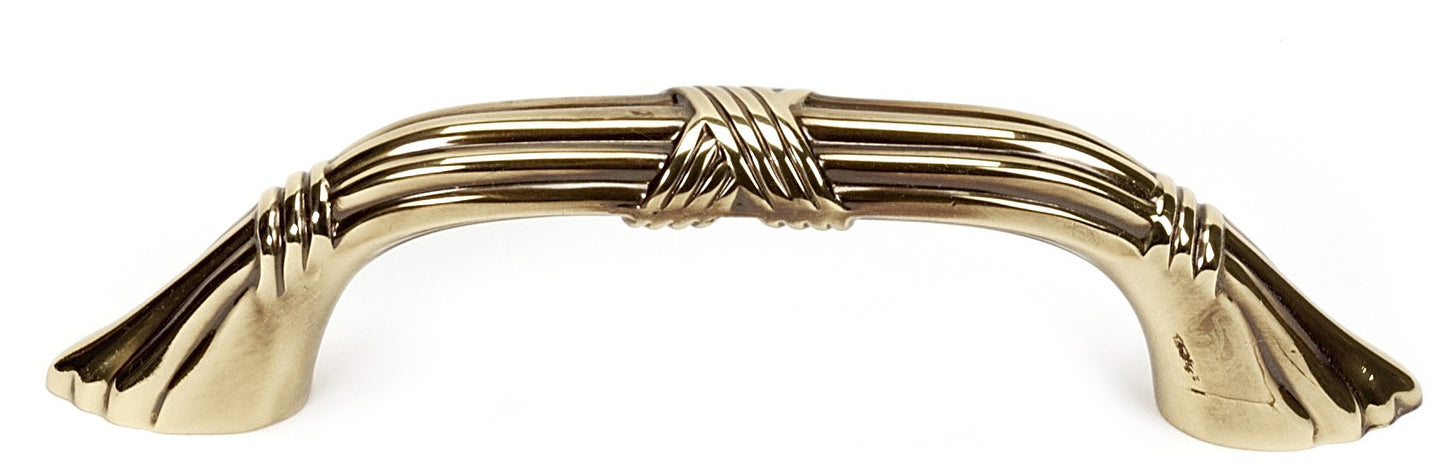 Polished Antique Ornate Pull 6"