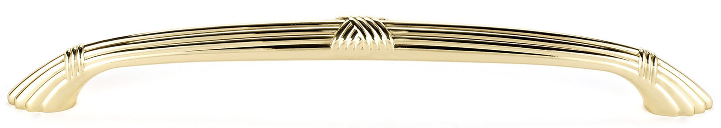 Polished Brass Ornate Appliance Pull 18"