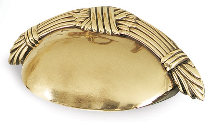 Polished Antique Ornate Cup Pull 3"