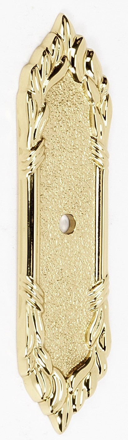 Polished Brass Ornate Backplate
