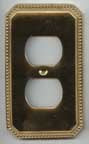 Polished Brass Beaded Outlet