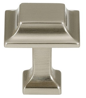 Satin Nickel Square Knob 1"