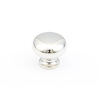 Polished Nickel Round Knob 1.25"