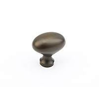 Oil Rubbed Bronze Oval Knob