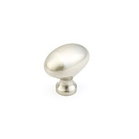 Satin Nickel Oval Knob