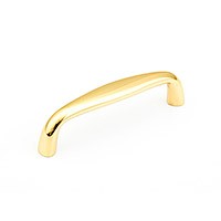 Polished Brass Traditional Pull 4"