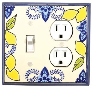 Lemons Combo Switch Plate 1 Toggle/Outlet
