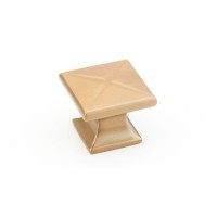 Brushed Bronze Square Knob