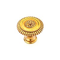 Paris Brass Ornate Knob Medium