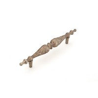 Monticello Silver Ornate Pull 5"