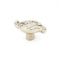 White Brass Wave Knob