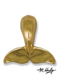 Michael Healy Whale Tail Door Knocker Brass