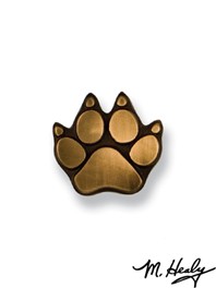 Michael Healy Dog Paw Doorbell Bronze