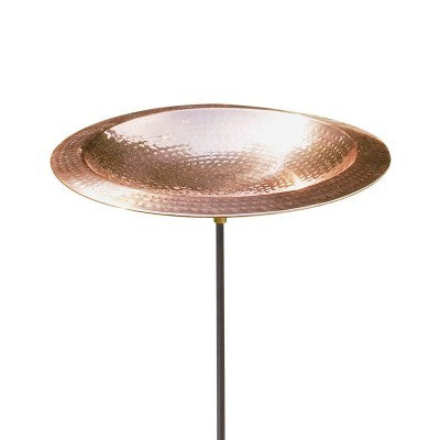 Hammered Copper Birdbath