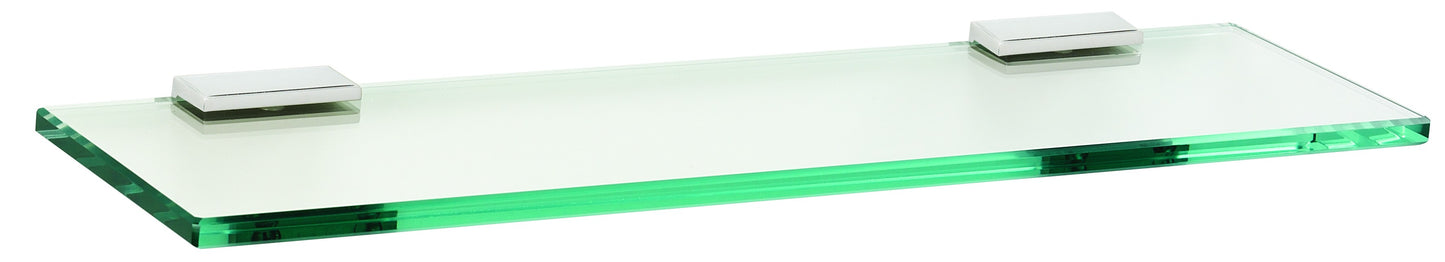 Polished Chrome Glass Shelf 24"