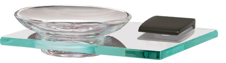 Bronze Glass Soap Dish