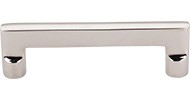 Aspen Flat Sided Pull 4" Polished Nickel
