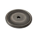 Weathered Antique Nickel Circle Back Plate