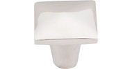Aspen Square Knob 7/8" Polished Nickel