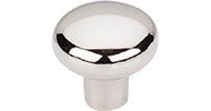 Aspen Round Knob 1 3/8" Polished Nickel