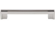 Flat Rail Pull 5" Polished Nickel