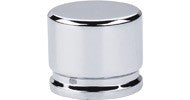 Oval Knob Large 1 3/8" Polished Chrome