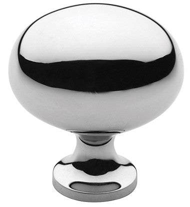 Classic Polished Chrome Oval Knob