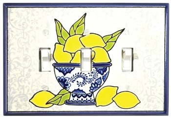 Lemons Triple Toggle Switch Plate