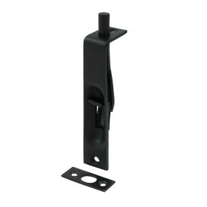 4" Flush Bolt in Matte Black 200-41