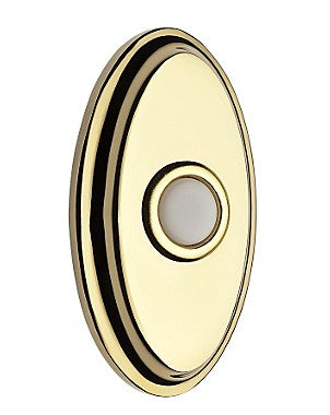 Polished Brass Oval Reserve Bell Button